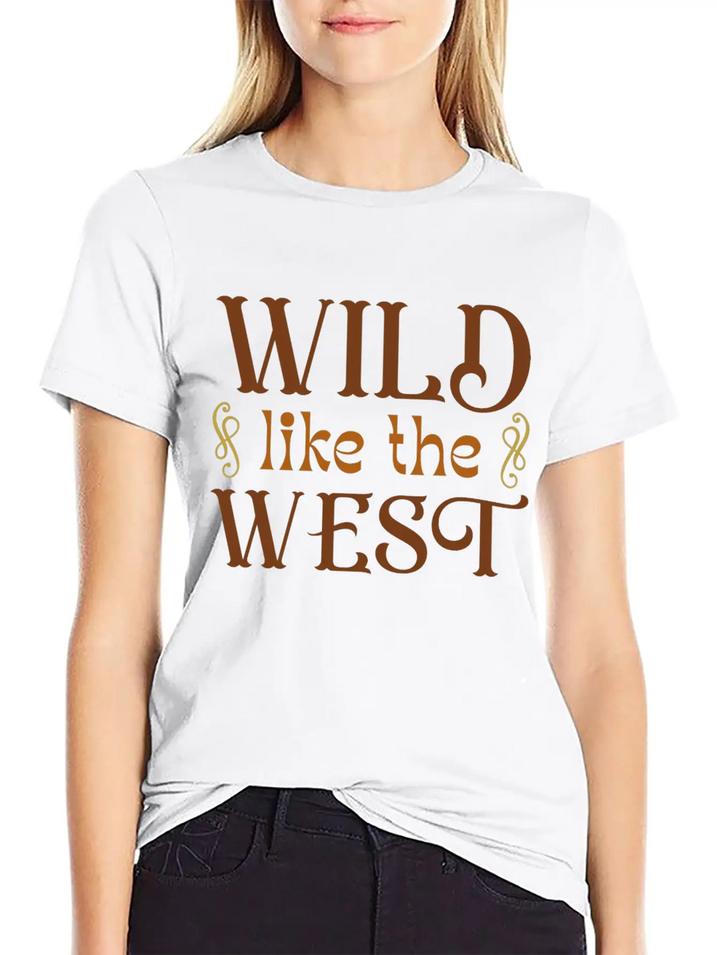 Wild Like The West Timeless Short Sleeve Tee – Comfy And Minimalist Design