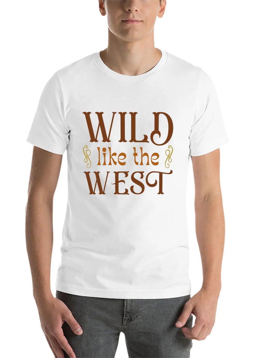 Wild Like The West Timeless Short Sleeve Tee – Comfy And Minimalist Design