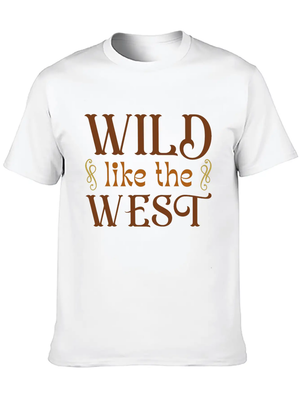 Wild Like The West Timeless Short Sleeve Tee – Comfy And Minimalist Design