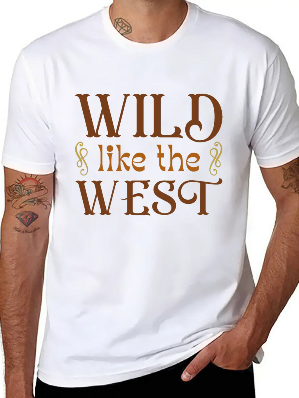 Wild Like The West Timeless Short Sleeve Tee – Comfy And Minimalist Design