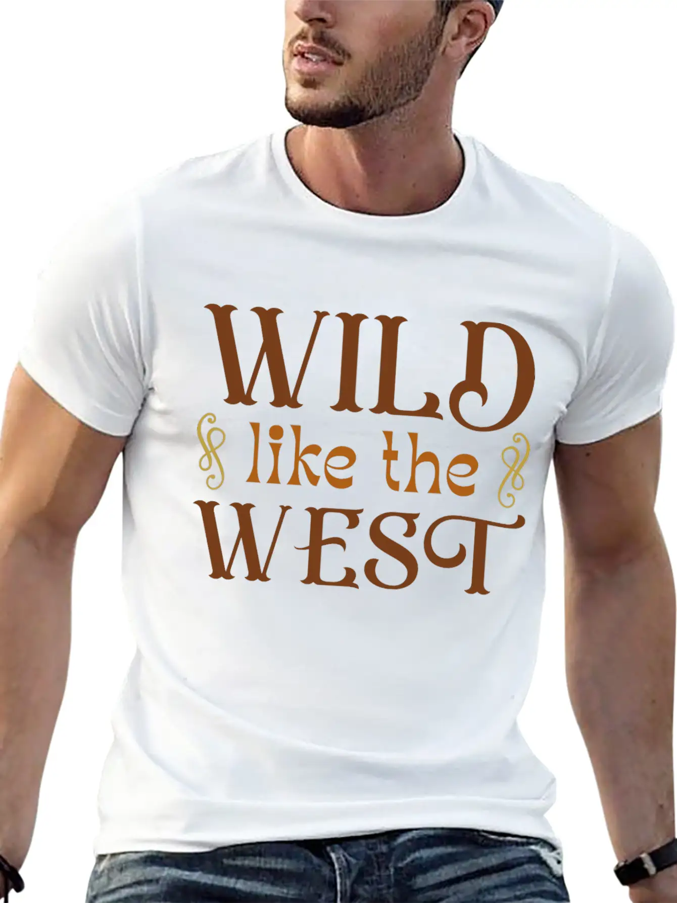Wild Like The West Timeless Short Sleeve Tee – Comfy And Minimalist Design