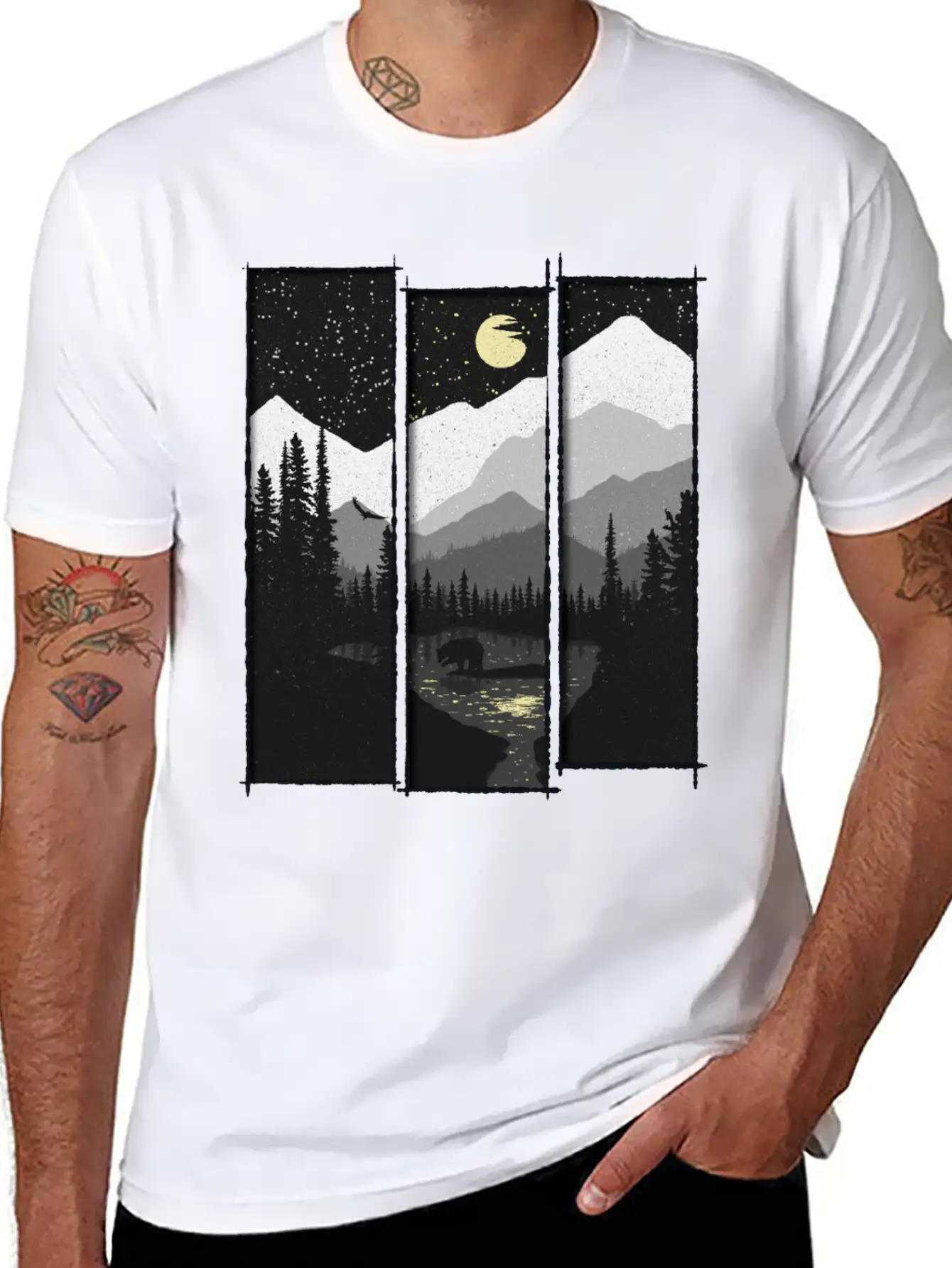 Wild Moon Unisex Casual T-Shirt – Clean Design For Daily Comfort