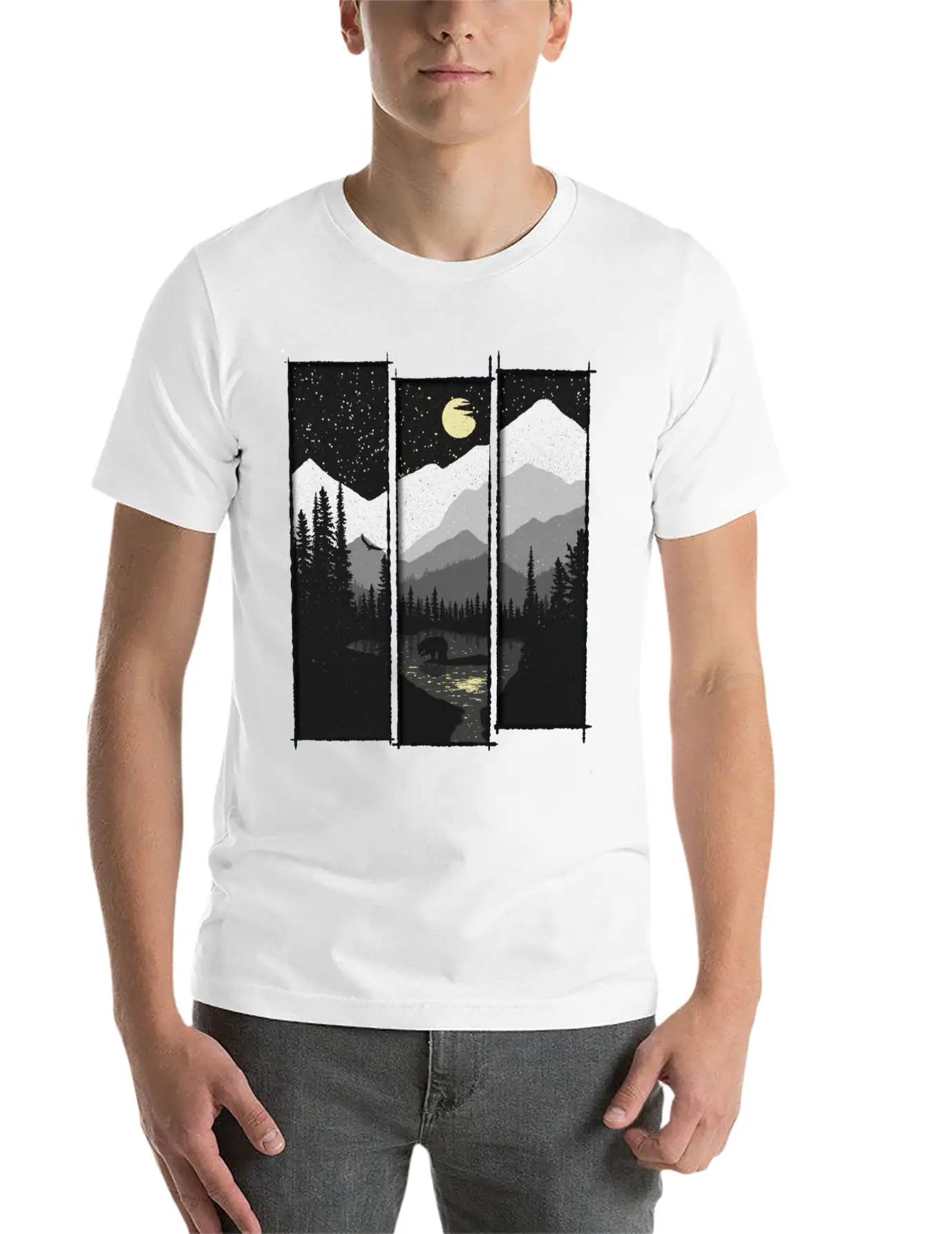 Wild Moon Unisex Casual T-Shirt – Clean Design For Daily Comfort