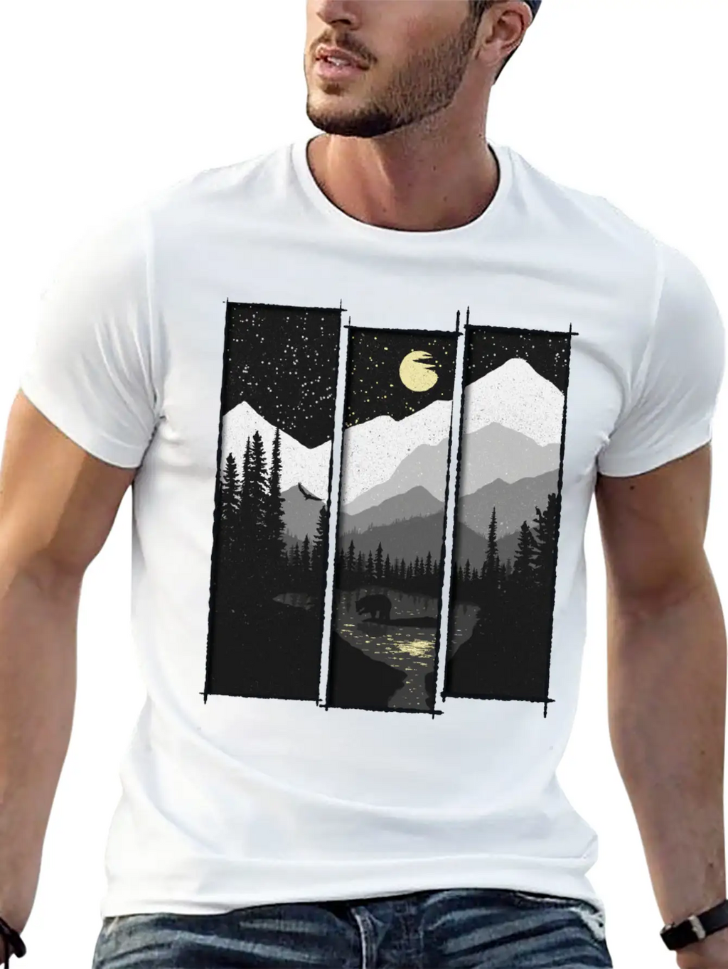 Wild Moon Unisex Casual T-Shirt – Clean Design For Daily Comfort