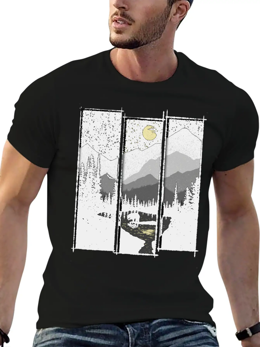 Wild Moon Unisex Casual T-Shirt – Clean Design For Daily Comfort