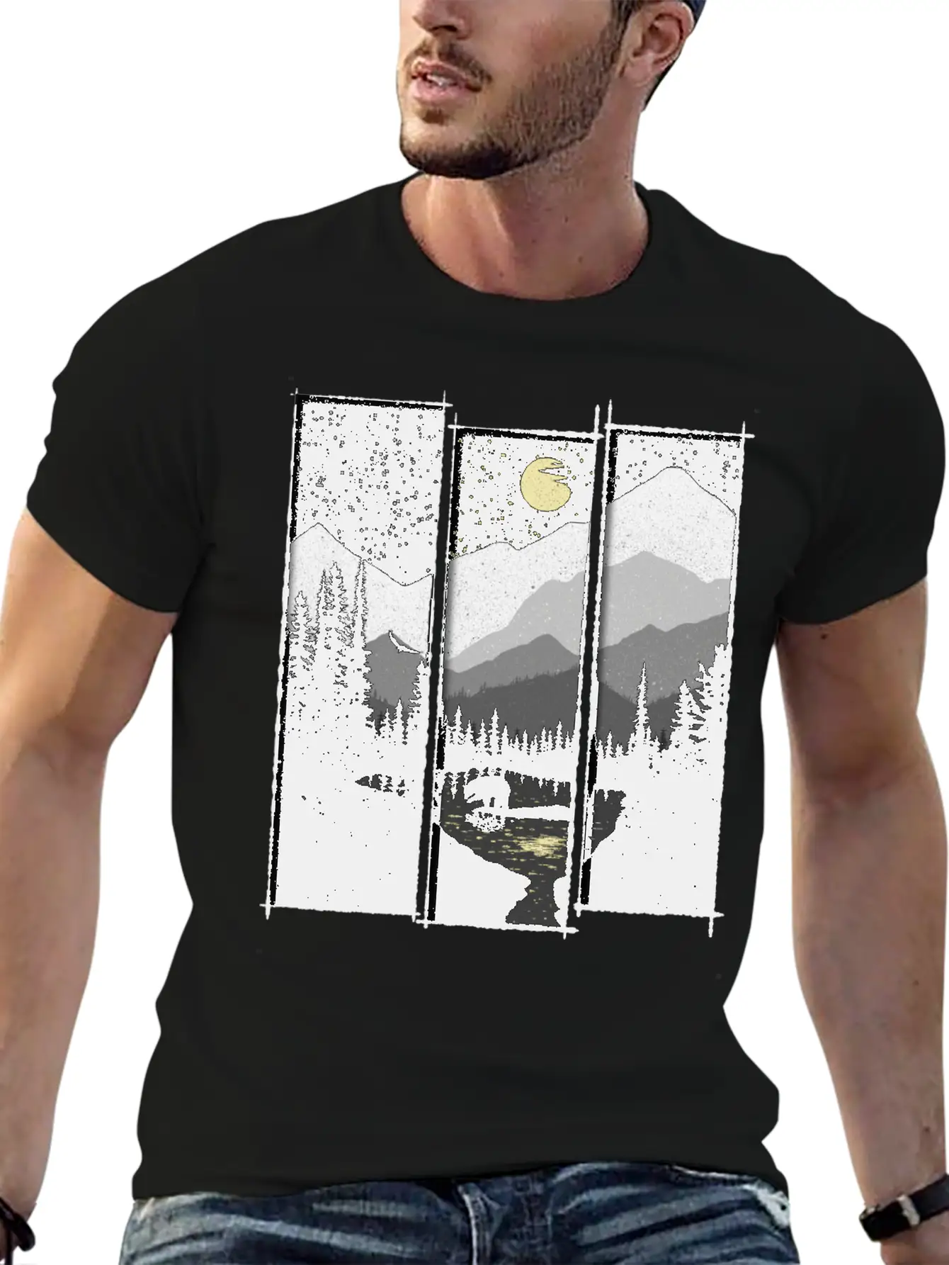 Wild Moon Unisex Casual T-Shirt – Clean Design For Daily Comfort