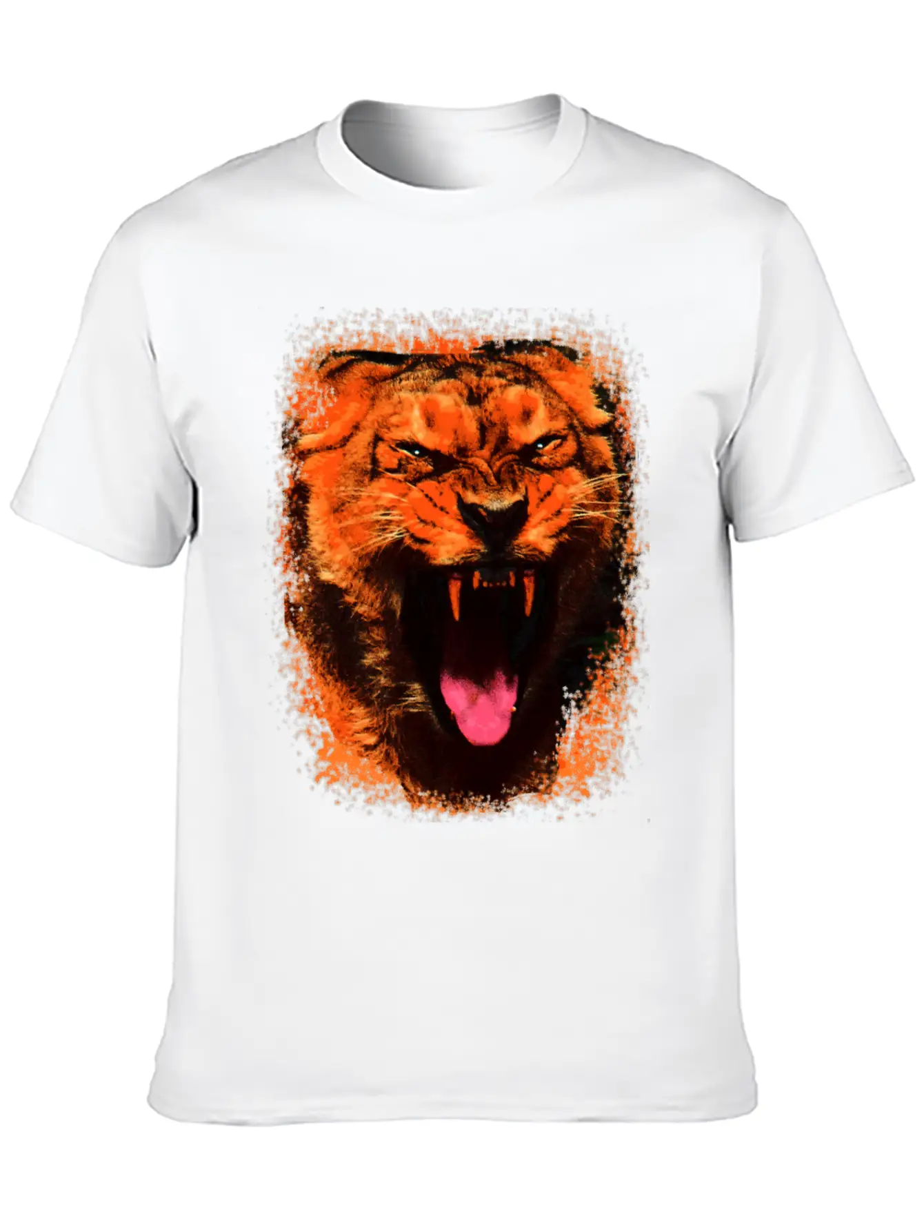 Wild Roar Lion Fangs Angry Gift Idea Basic Graphic T-Shirt – Daily Comfort In Soft Cotton