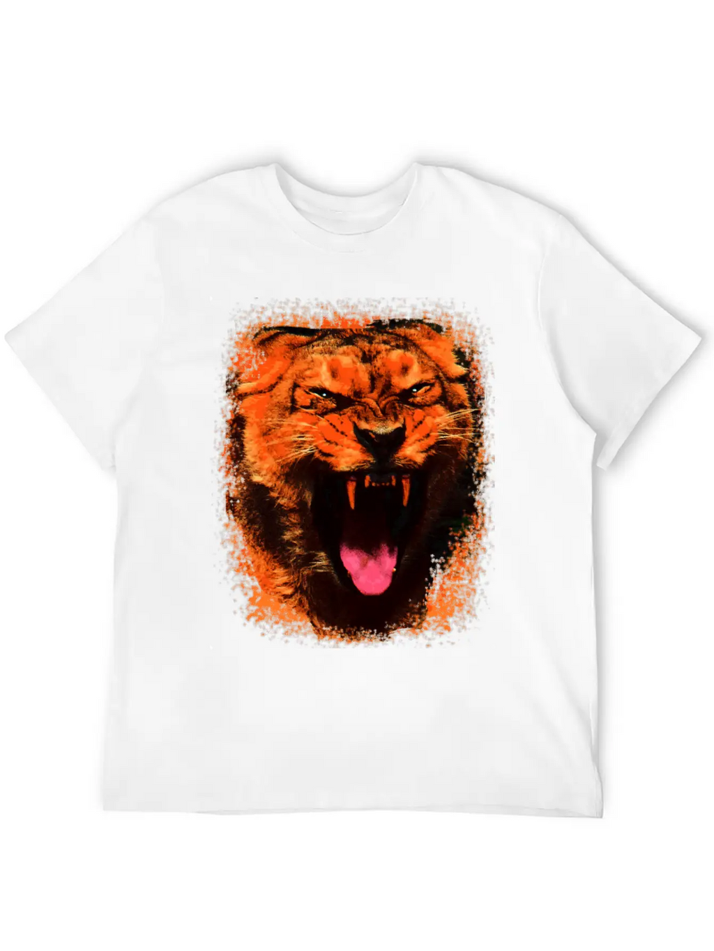 Wild Roar Lion Fangs Angry Gift Idea Basic Graphic T-Shirt – Daily Comfort In Soft Cotton