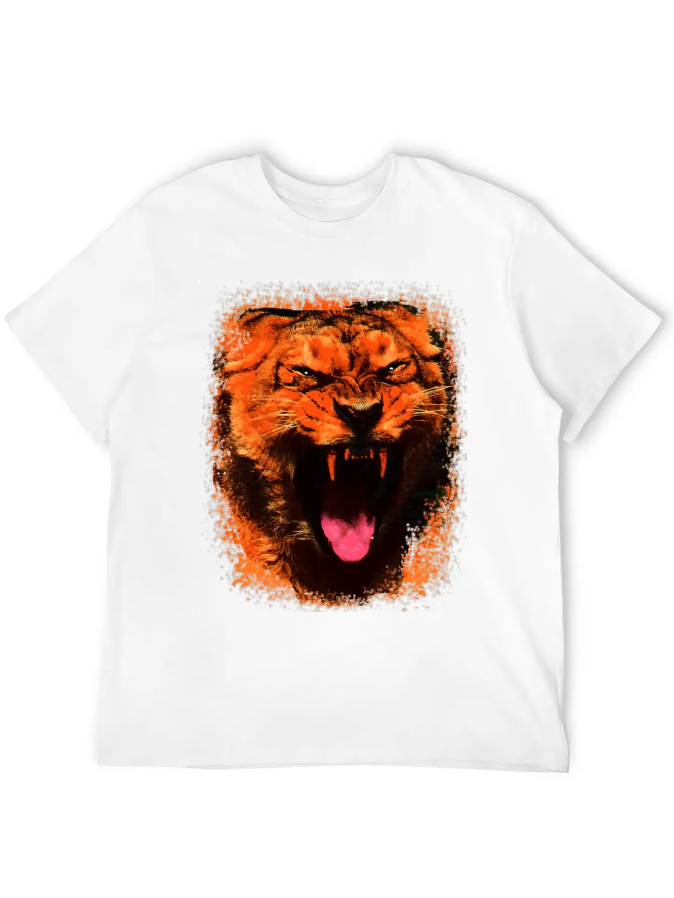 Wild Roar Lion Fangs Angry Gift Idea Basic Graphic T-Shirt – Daily Comfort In Soft Cotton