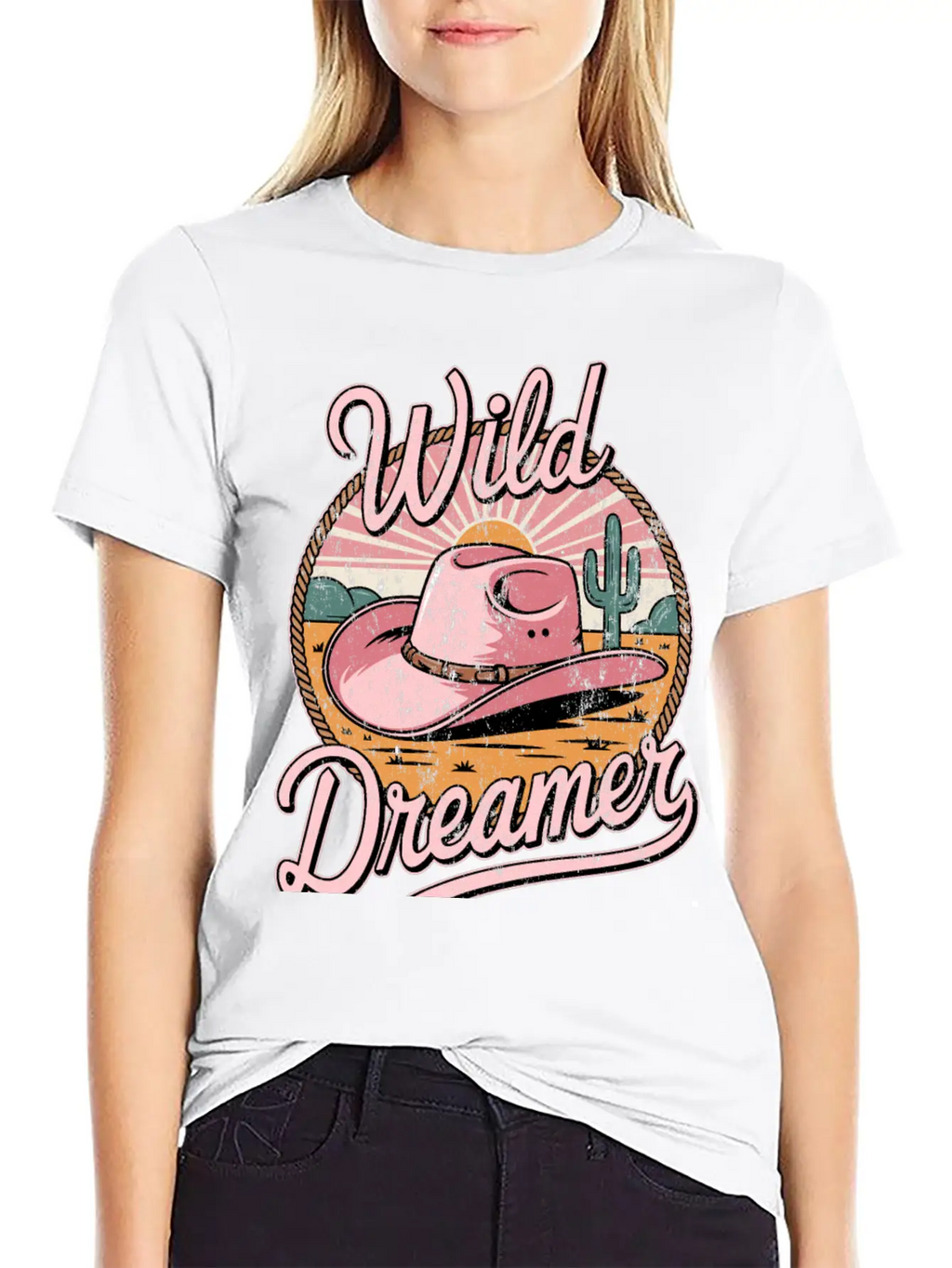 Wild West CowGirl Wild Dreamer Classic Cotton Tee – Unisex Comfort For Any Season