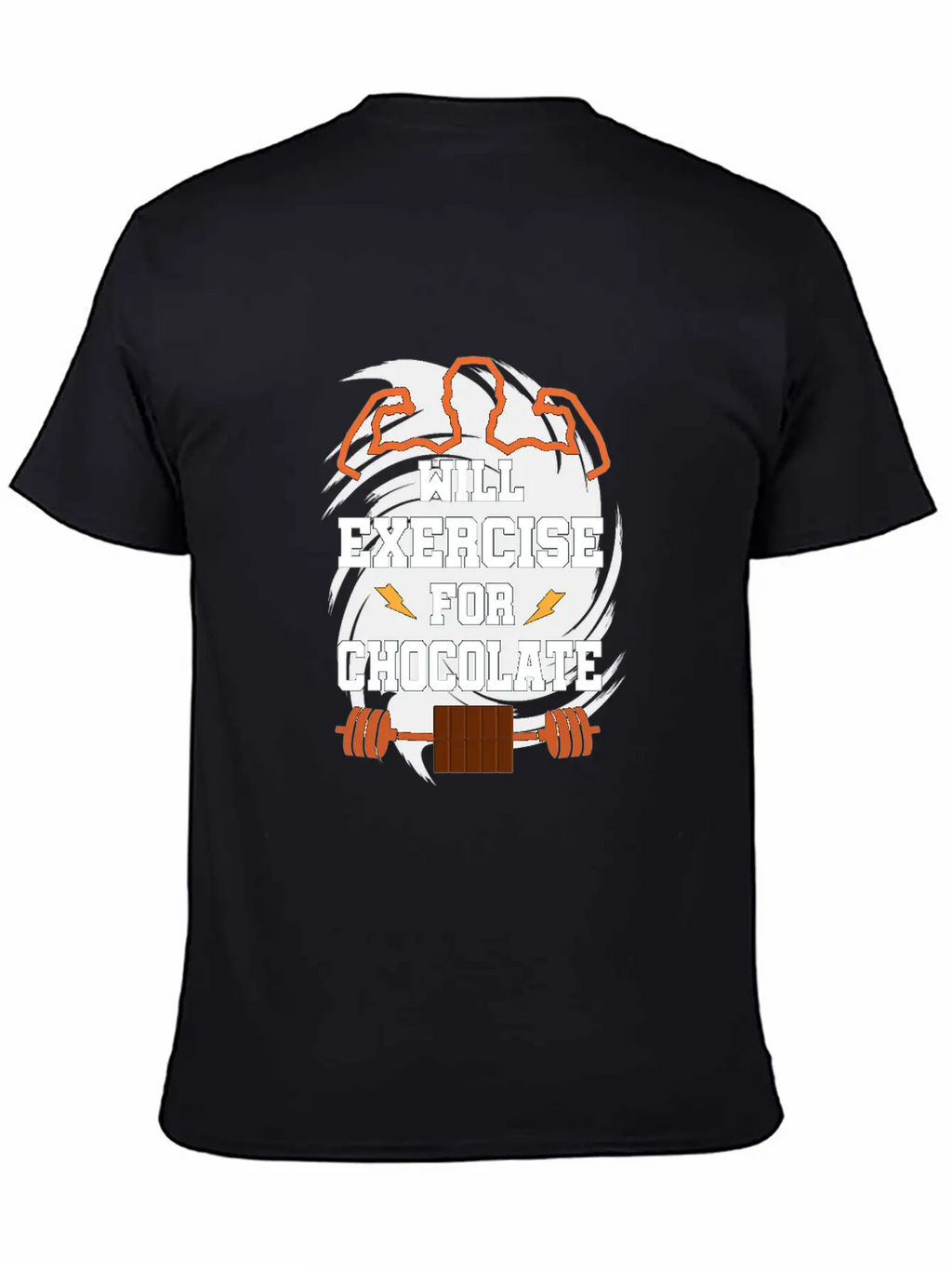 Will Exercise For Chocolate Funny Gym Workout Fitn Classic Cotton Tee – Unisex Comfort For Any Season