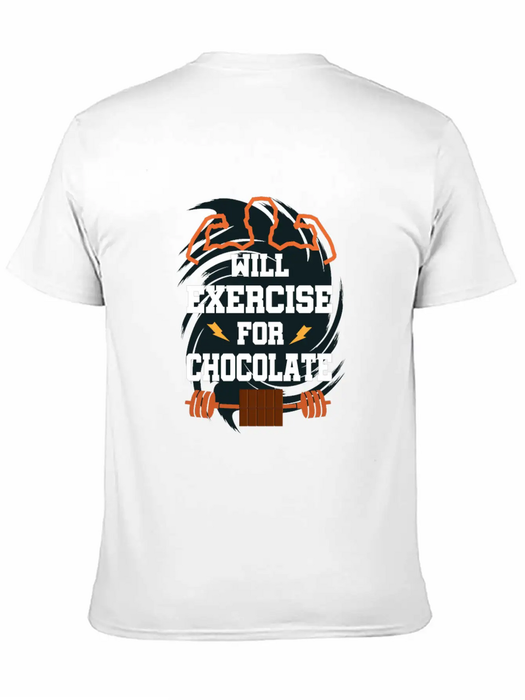 Will Exercise For Chocolate Funny Gym Workout Fitn Classic Cotton Tee – Unisex Comfort For Any Season