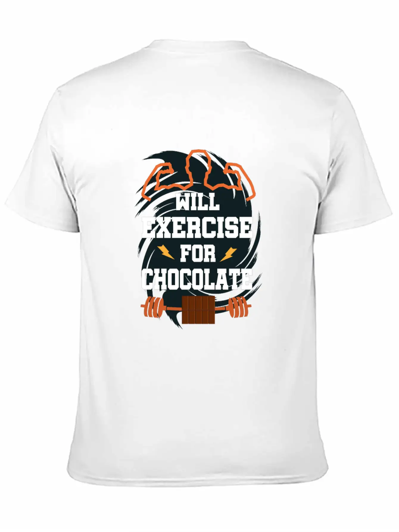Will Exercise For Chocolate Funny Gym Workout Fitn Classic Cotton Tee – Unisex Comfort For Any Season