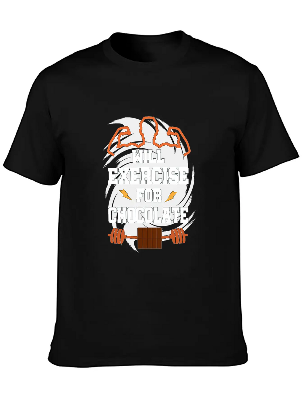 Will Exercise For Chocolate Funny Gym Workout Fitn Classic Cotton Tee – Unisex Comfort For Any Season