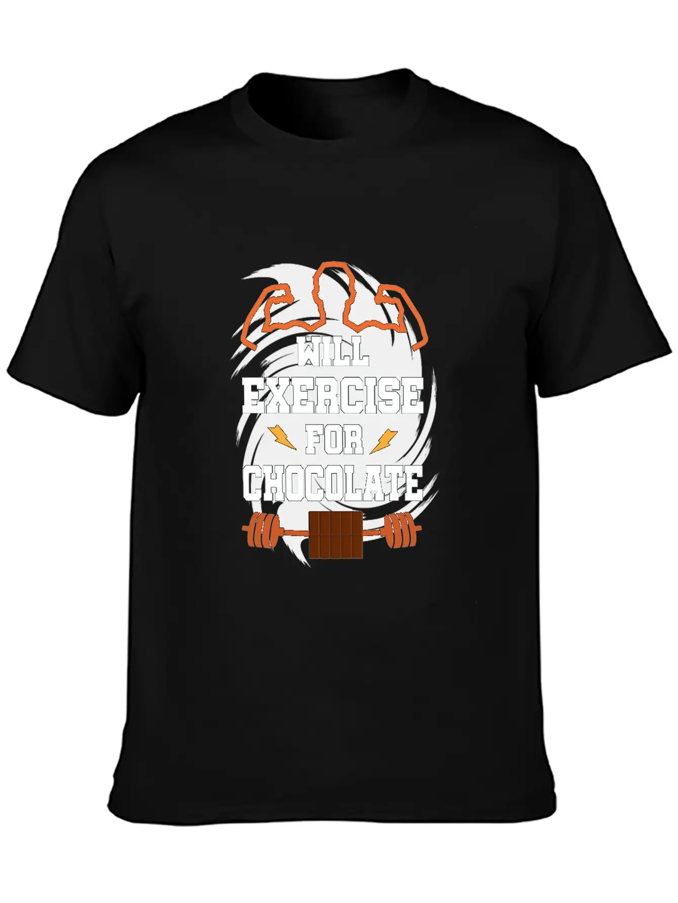 Will Exercise For Chocolate Funny Gym Workout Fitn Classic Cotton Tee – Unisex Comfort For Any Season