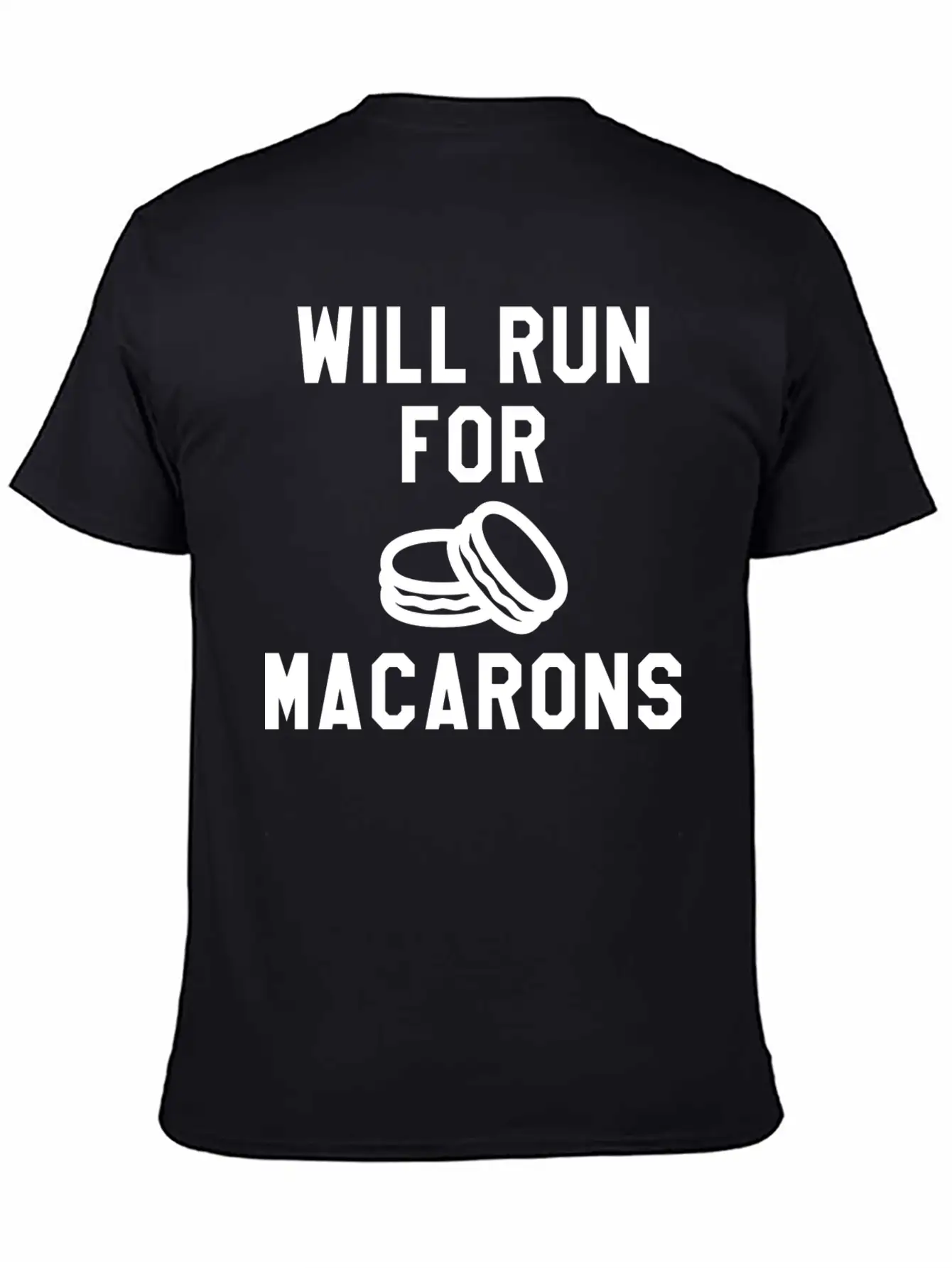 Will Run For Macarons Relaxed Everyday Tee – Lightweight And Durable Cotton