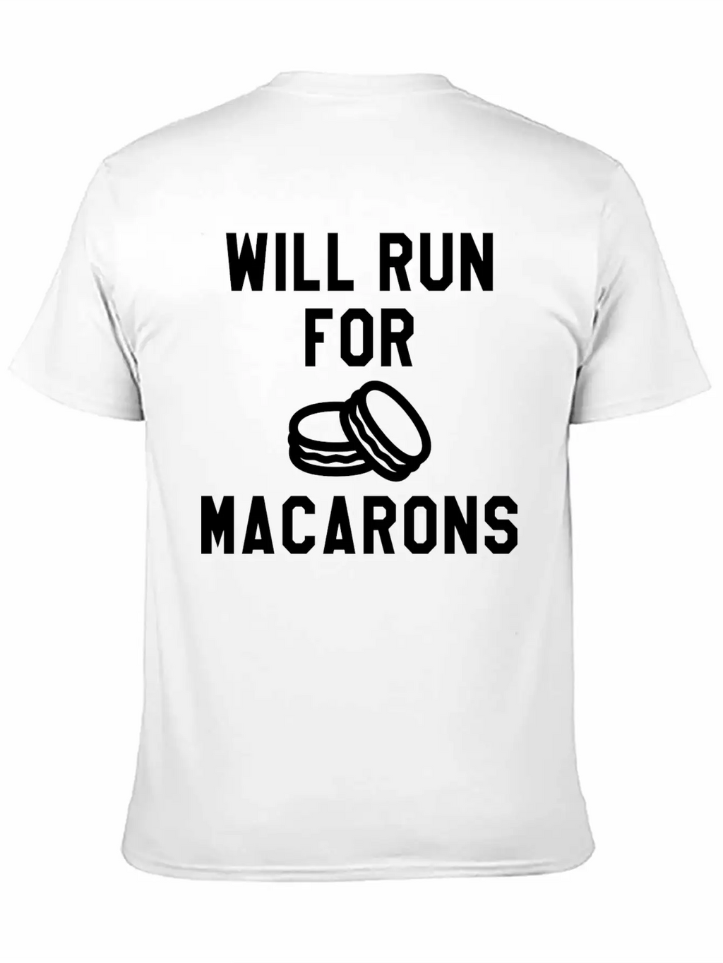 Will Run For Macarons Relaxed Everyday Tee – Lightweight And Durable Cotton