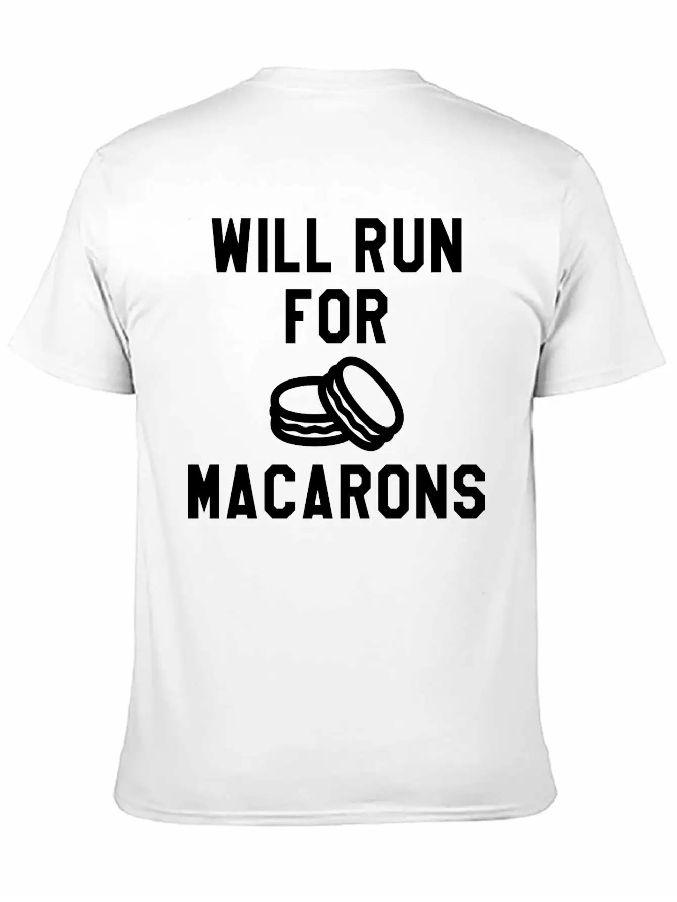 Will Run For Macarons Relaxed Everyday Tee – Lightweight And Durable Cotton
