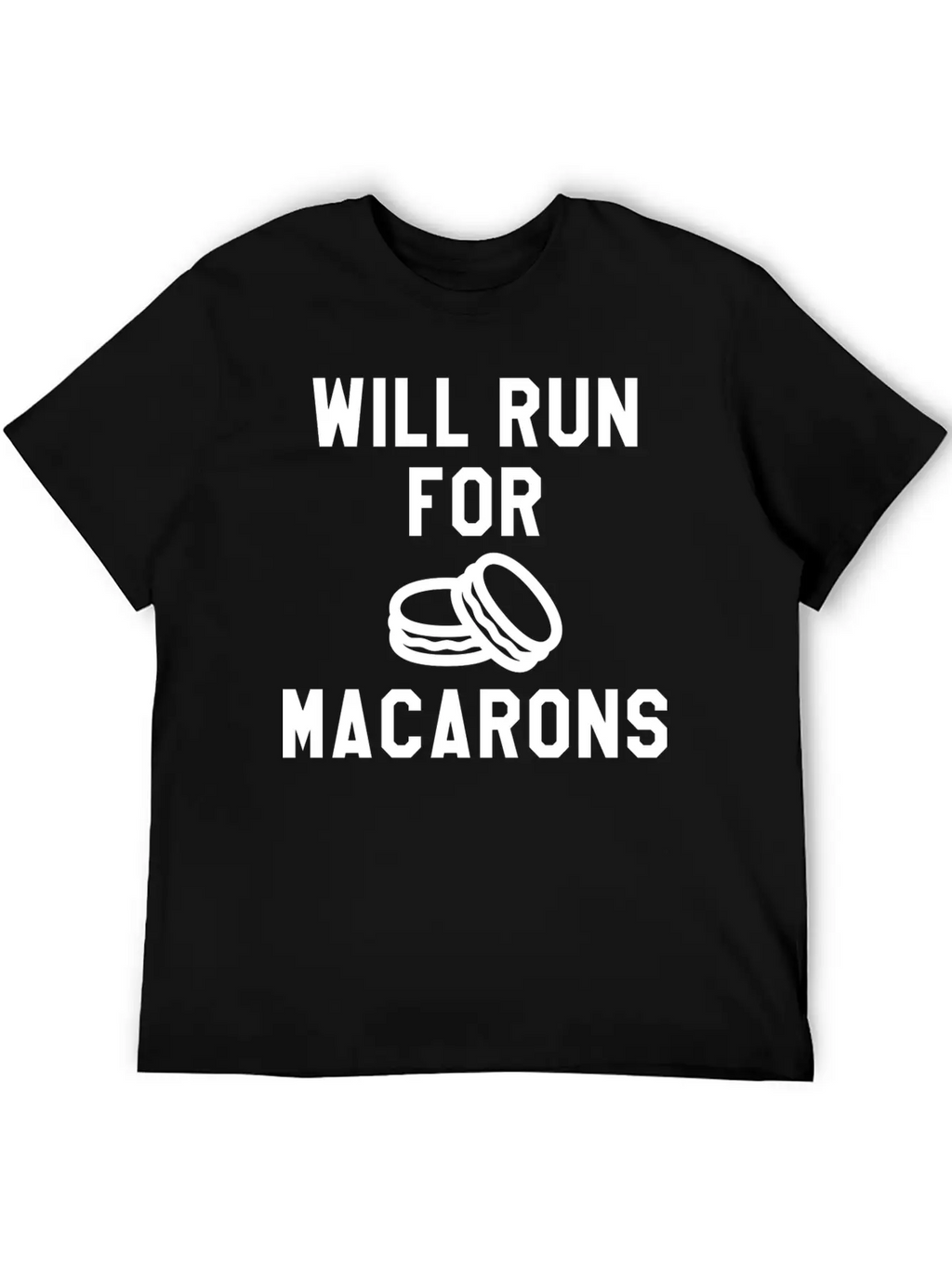 Will Run For Macarons Relaxed Everyday Tee – Lightweight And Durable Cotton