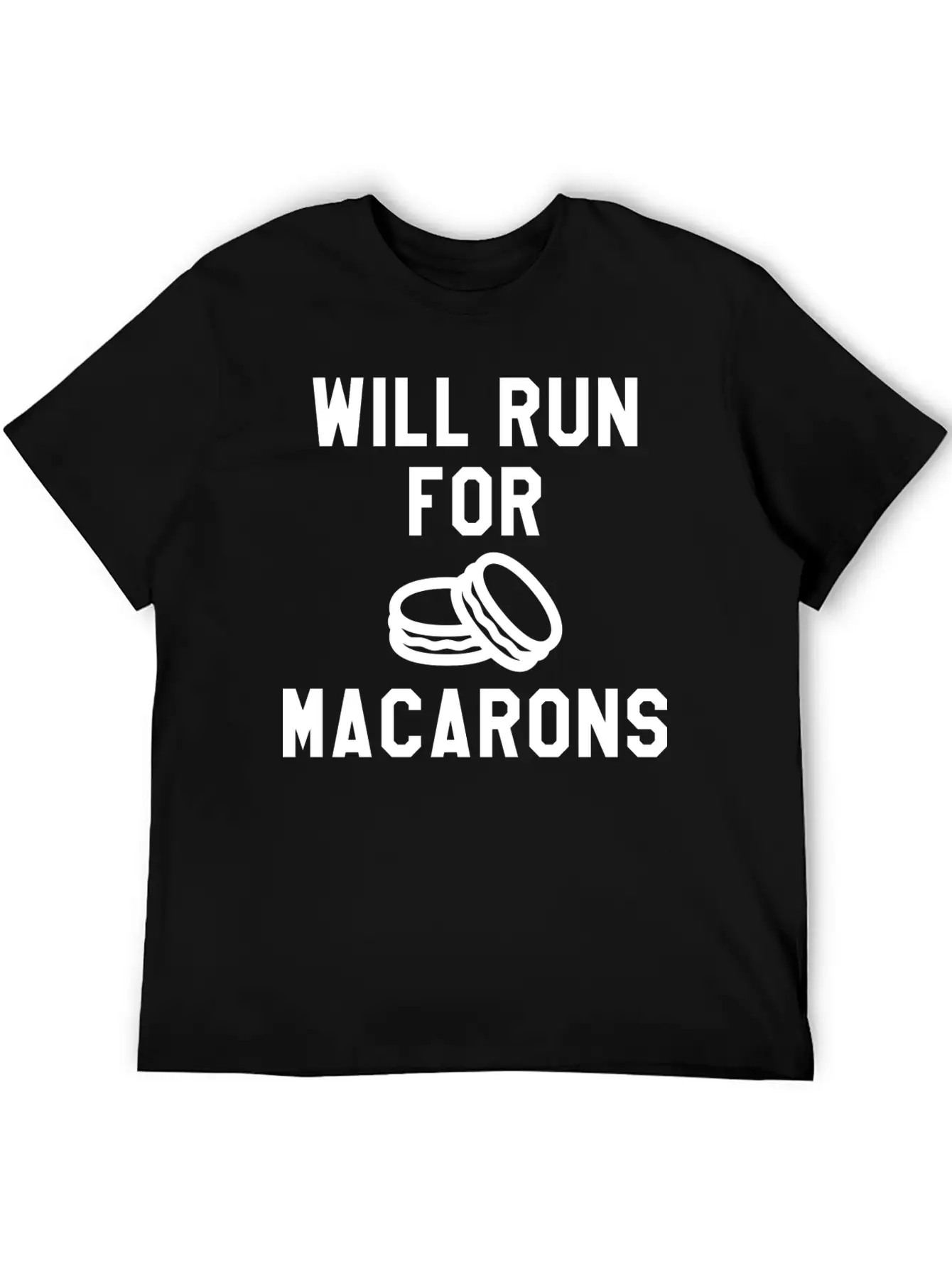 Will Run For Macarons Relaxed Everyday Tee – Lightweight And Durable Cotton