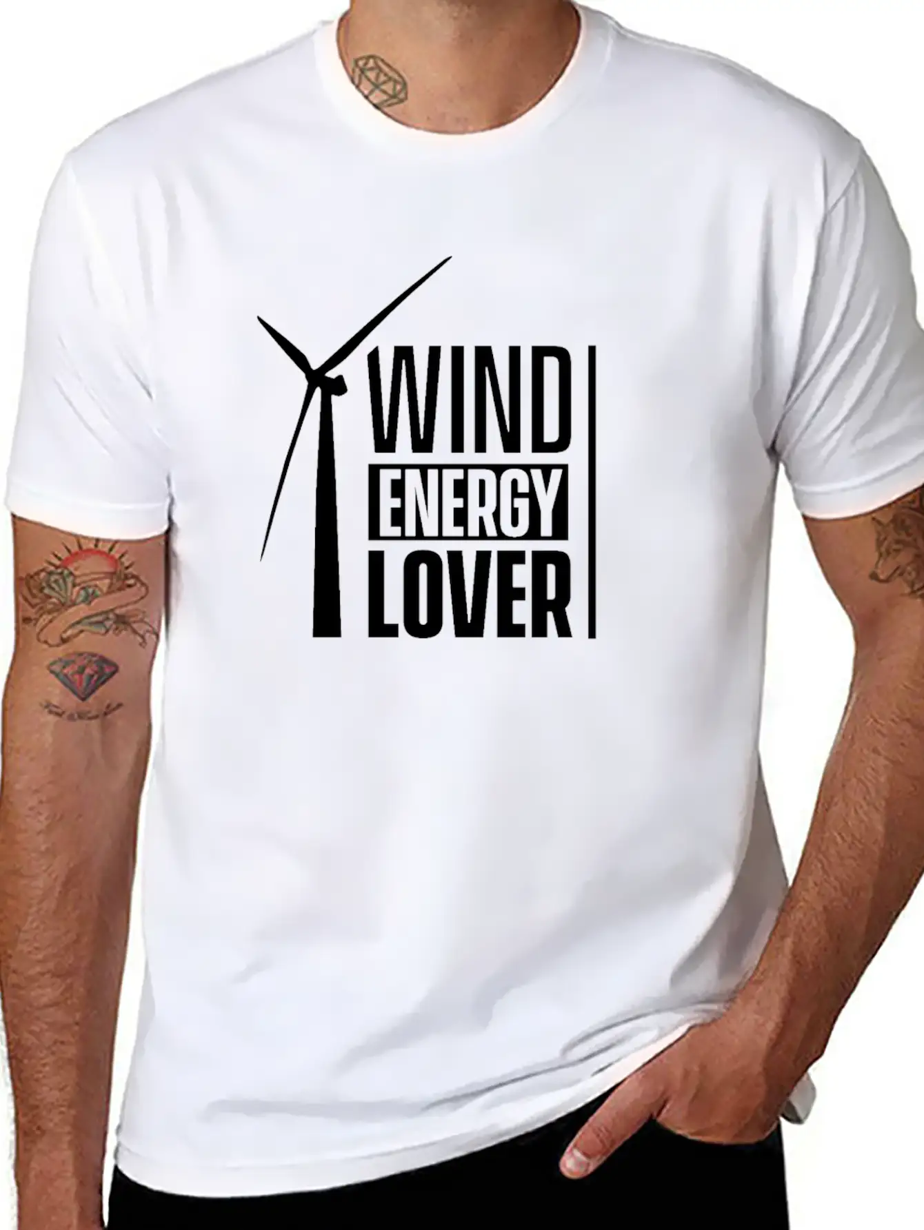 Wind Energy Lover Timeless Short Sleeve Tee – Comfy And Minimalist Design