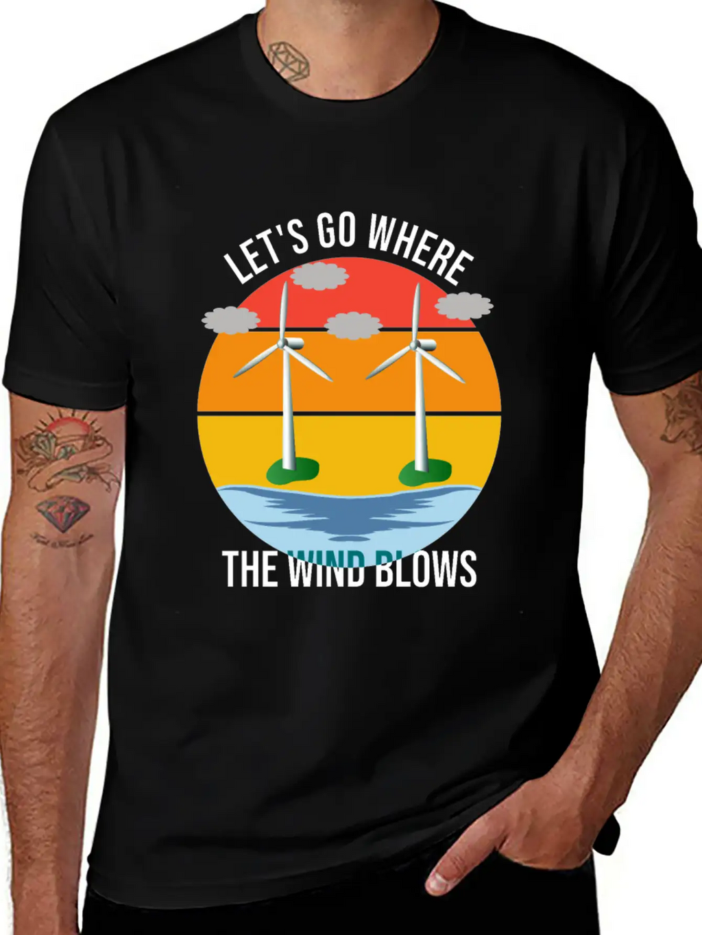 Wind Energy, Raising The Future Classic Cotton Tee – Unisex Comfort For Any Season