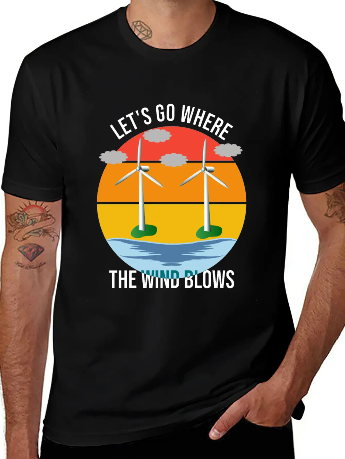 Wind Energy, Raising The Future Classic Cotton Tee – Unisex Comfort For Any Season