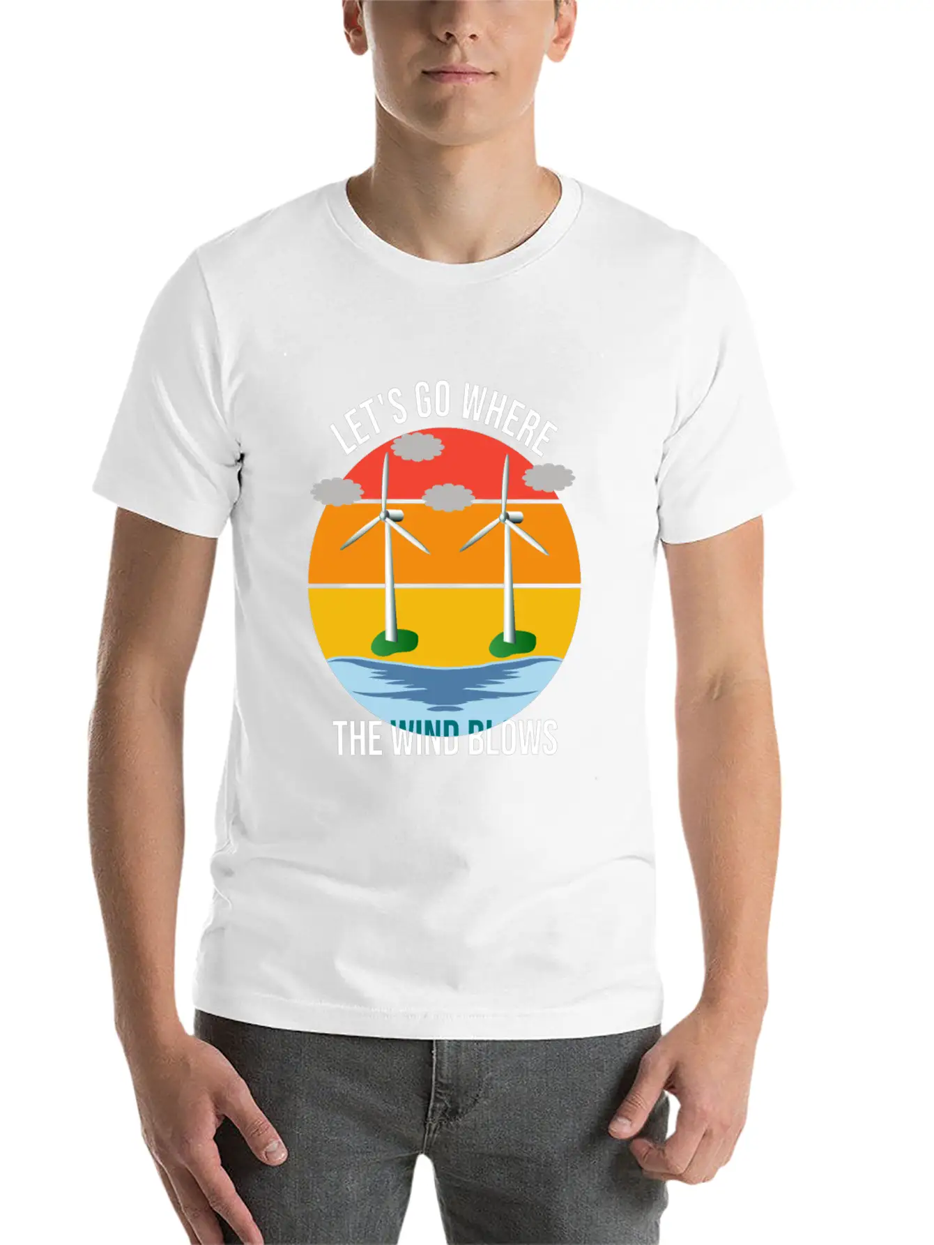 Wind Energy, Raising The Future Classic Cotton Tee – Unisex Comfort For Any Season