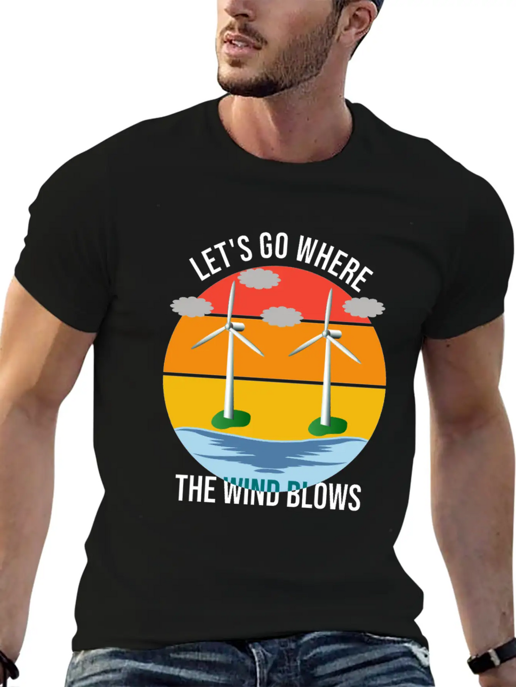 Wind Energy, Raising The Future Classic Cotton Tee – Unisex Comfort For Any Season