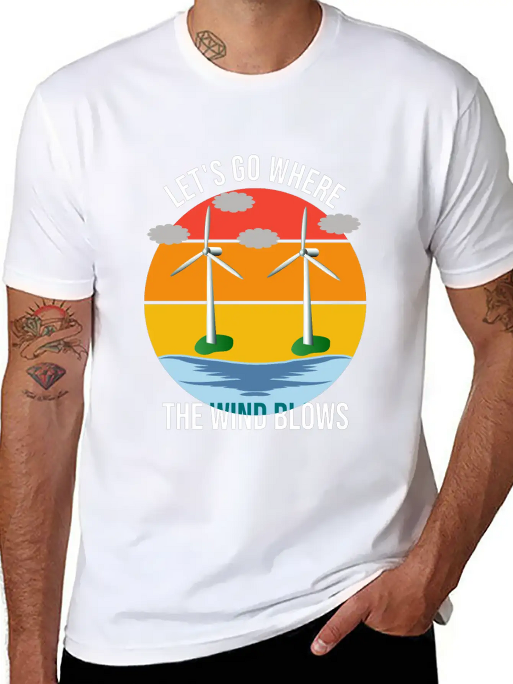 Wind Energy, Raising The Future Classic Cotton Tee – Unisex Comfort For Any Season