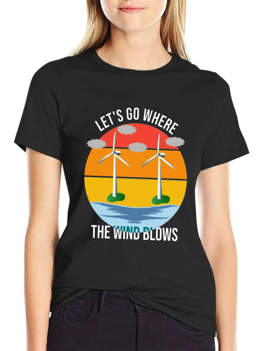 Wind Energy, Raising The Future Classic Cotton Tee – Unisex Comfort For Any Season
