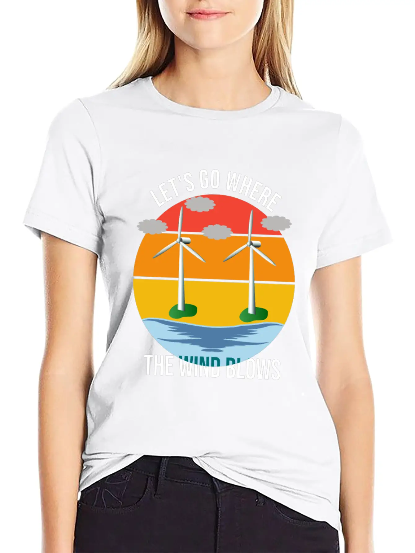 Wind Energy, Raising The Future Classic Cotton Tee – Unisex Comfort For Any Season