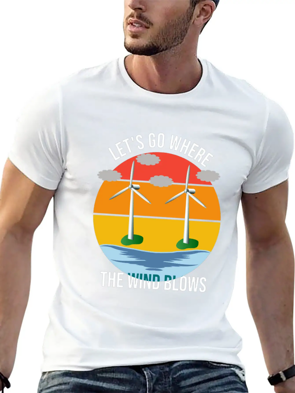 Wind Energy, Raising The Future Classic Cotton Tee – Unisex Comfort For Any Season