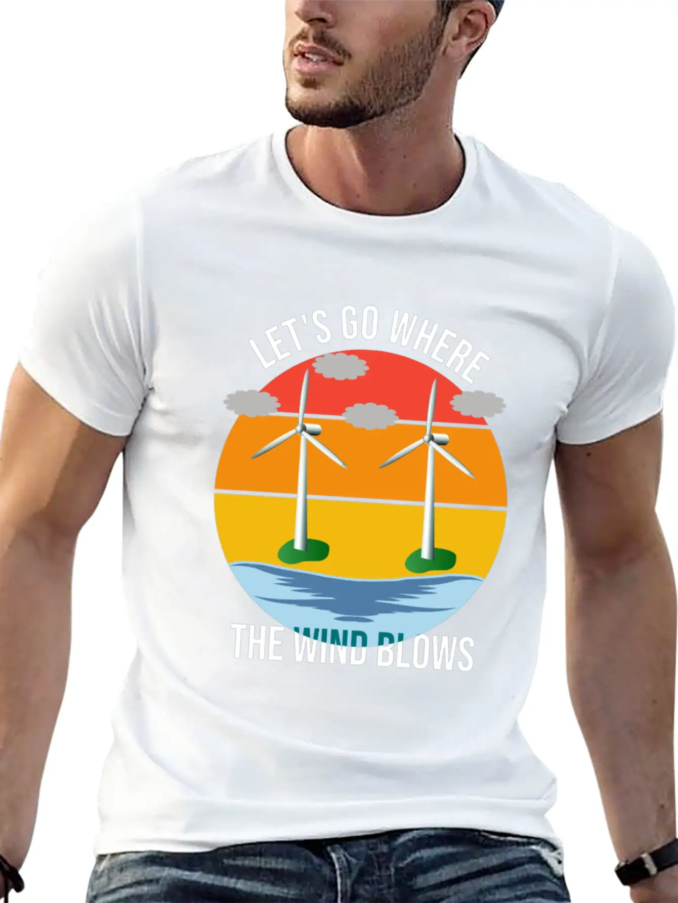 Wind Energy, Raising The Future Classic Cotton Tee – Unisex Comfort For Any Season