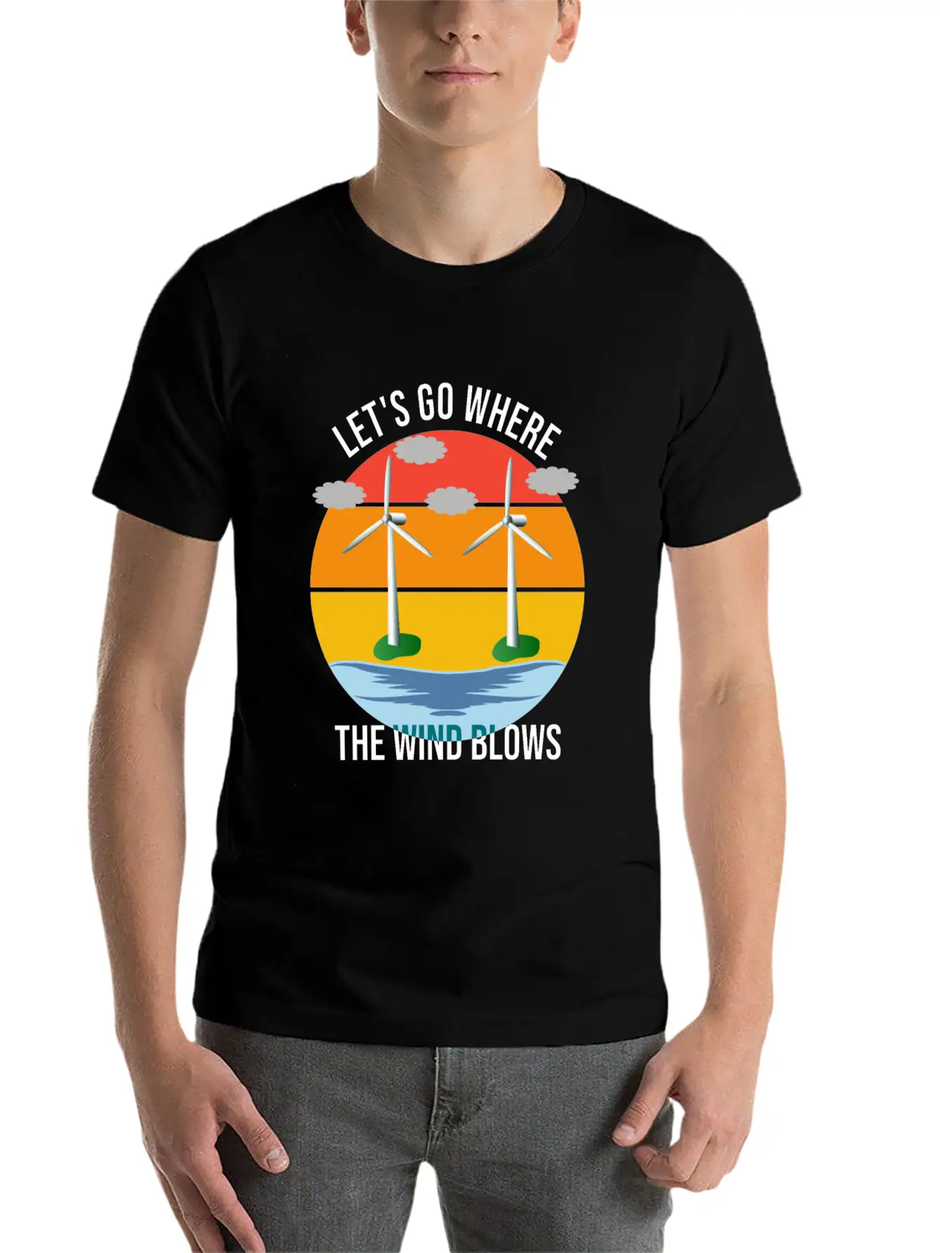 Wind Energy, Raising The Future Classic Cotton Tee – Unisex Comfort For Any Season