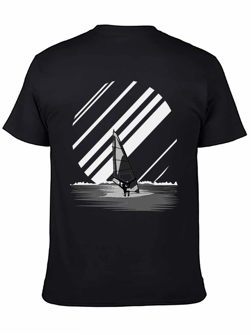 Wind Surfing Oldschool Basic Graphic T-Shirt – Daily Comfort In Soft Cotton