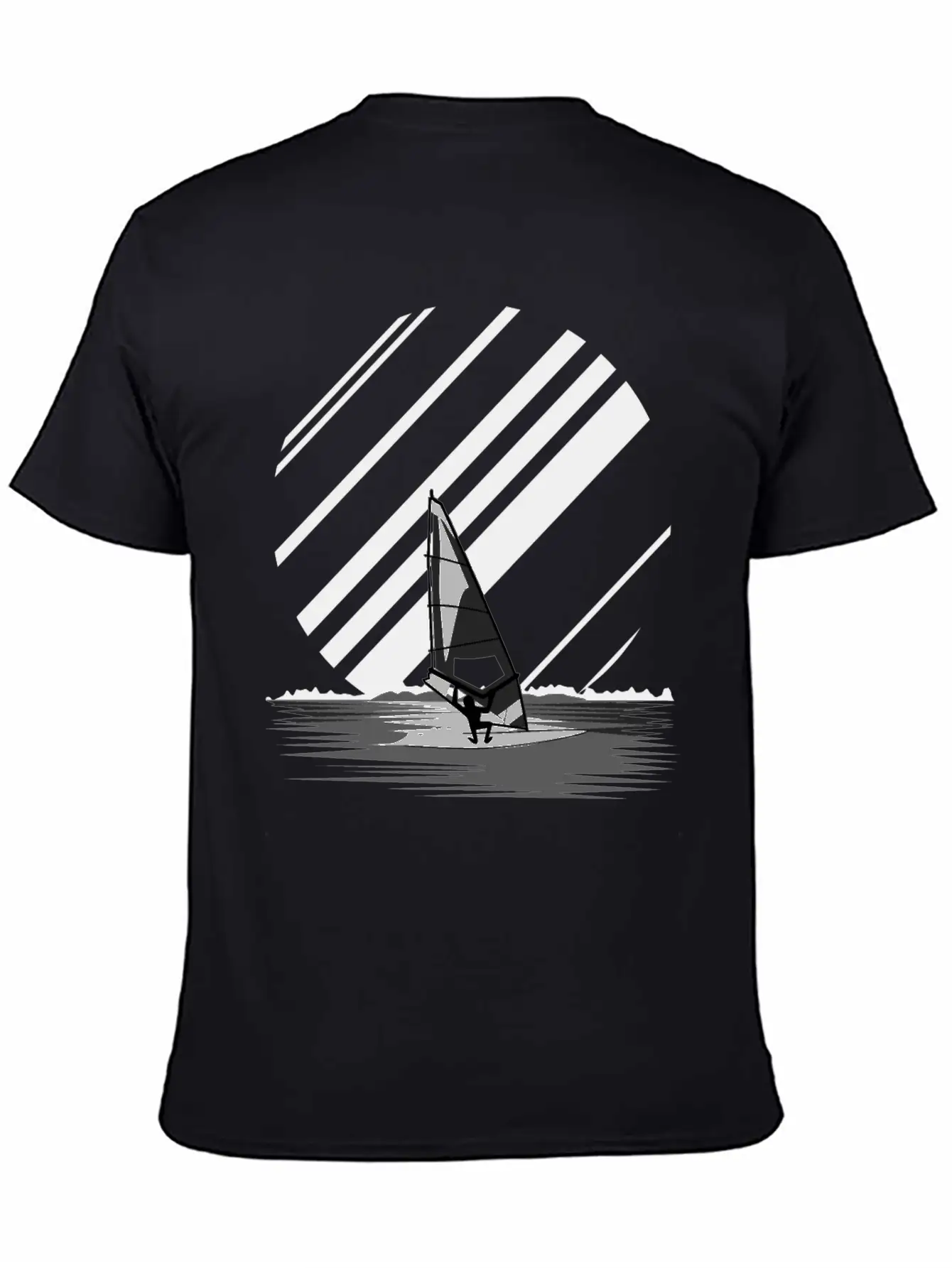 Wind Surfing Oldschool Basic Graphic T-Shirt – Daily Comfort In Soft Cotton
