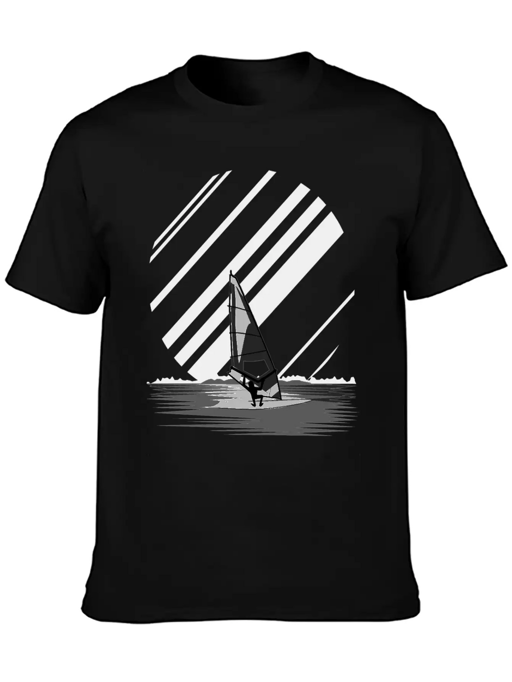 Wind Surfing Oldschool Basic Graphic T-Shirt – Daily Comfort In Soft Cotton