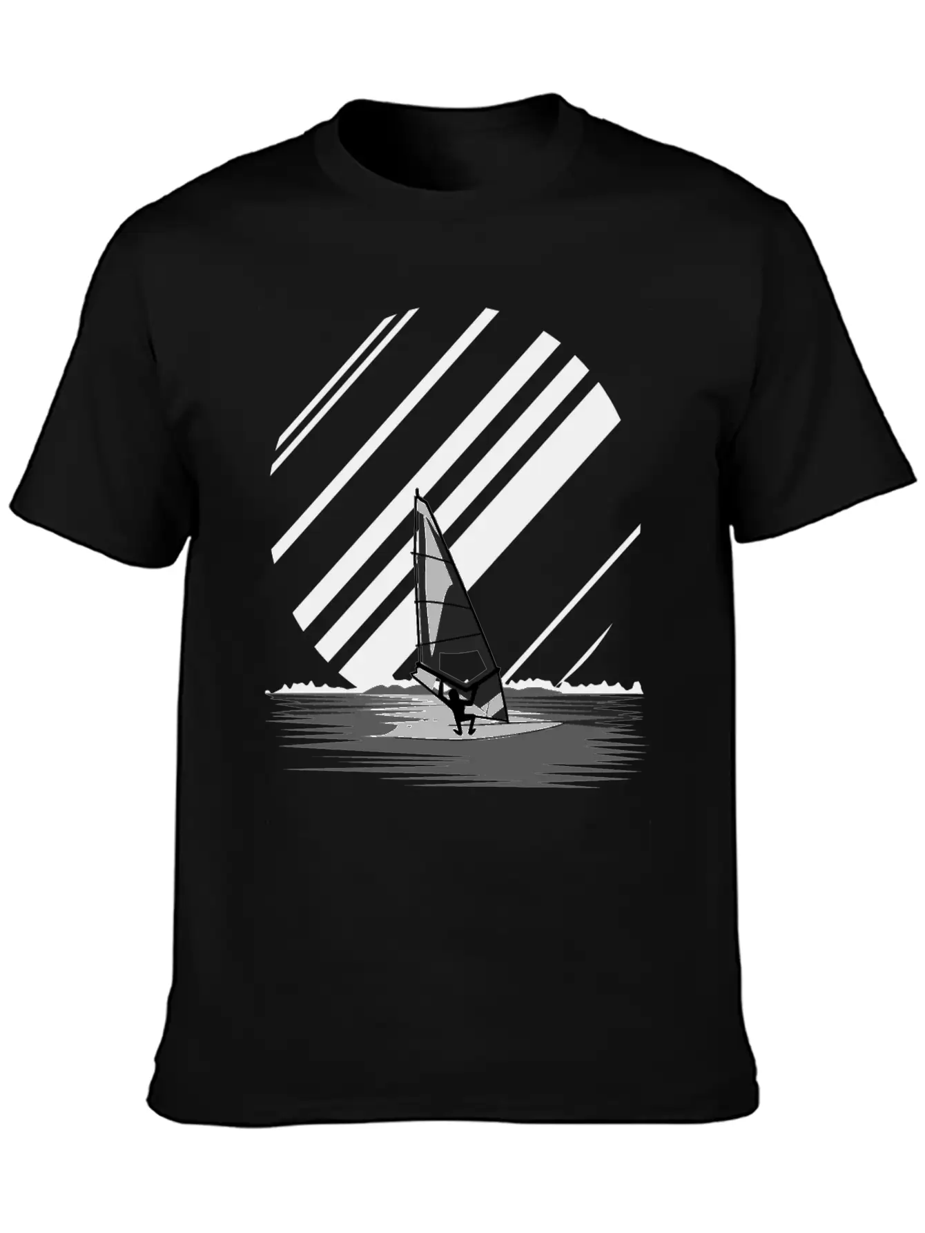 Wind Surfing Oldschool Basic Graphic T-Shirt – Daily Comfort In Soft Cotton
