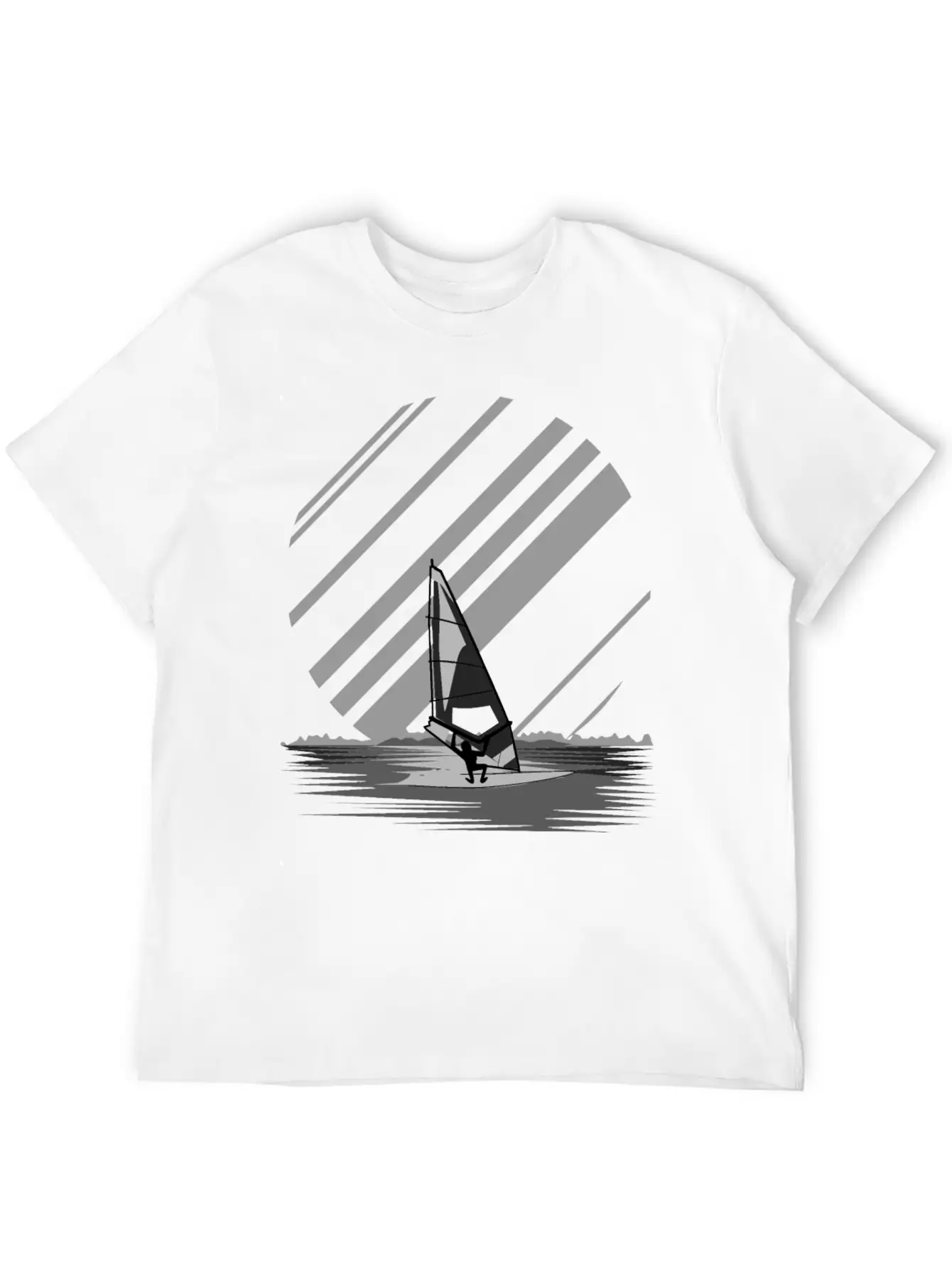 Wind Surfing Oldschool Basic Graphic T-Shirt – Daily Comfort In Soft Cotton