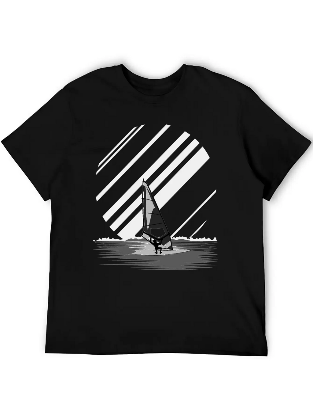 Wind Surfing Oldschool Basic Graphic T-Shirt – Daily Comfort In Soft Cotton