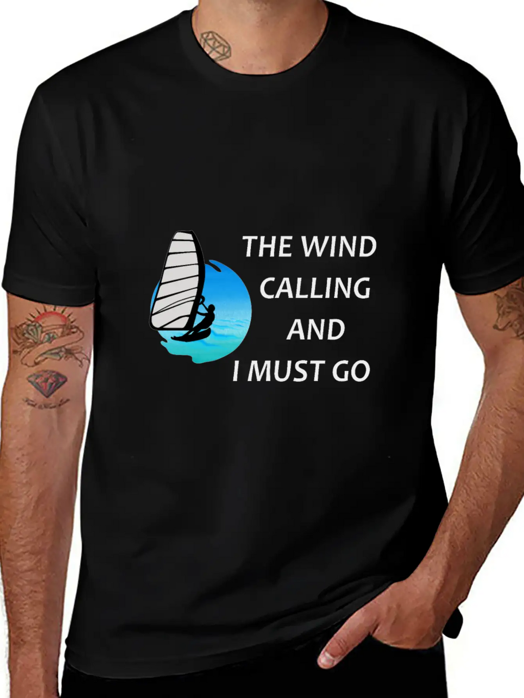 Windsurfer Windsurfing Ocean Summer Gift Breathable Graphic T-Shirt – Perfect For Casual Days