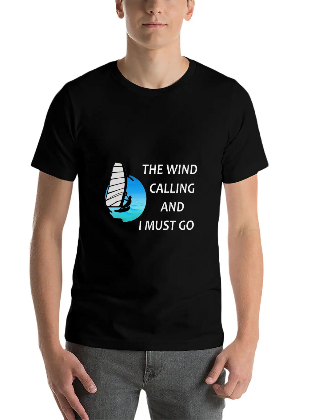 Windsurfer Windsurfing Ocean Summer Gift Breathable Graphic T-Shirt – Perfect For Casual Days