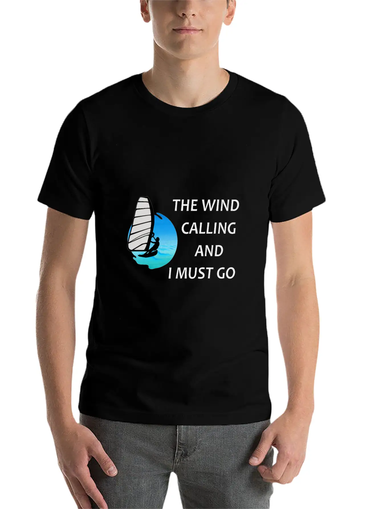 Windsurfer Windsurfing Ocean Summer Gift Breathable Graphic T-Shirt – Perfect For Casual Days