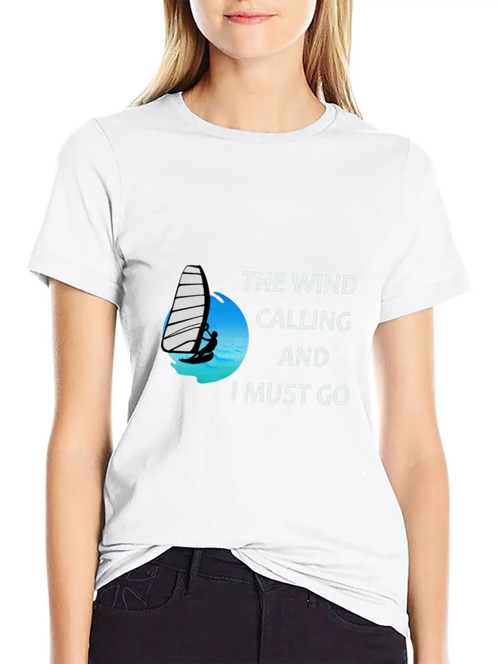 Windsurfer Windsurfing Ocean Summer Gift Breathable Graphic T-Shirt – Perfect For Casual Days
