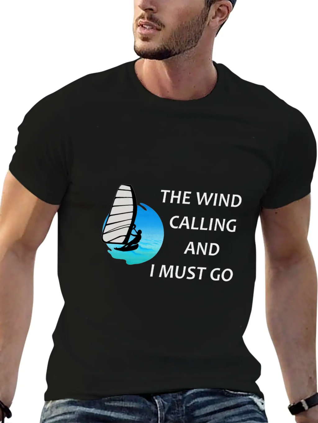 Windsurfer Windsurfing Ocean Summer Gift Breathable Graphic T-Shirt – Perfect For Casual Days
