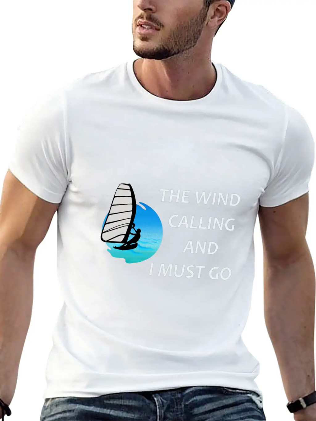 Windsurfer Windsurfing Ocean Summer Gift Breathable Graphic T-Shirt – Perfect For Casual Days
