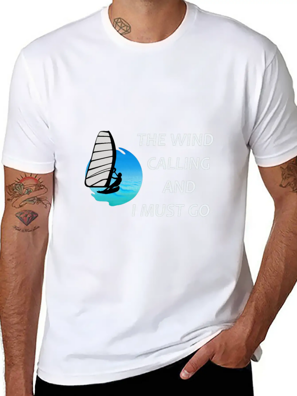 Windsurfer Windsurfing Ocean Summer Gift Breathable Graphic T-Shirt – Perfect For Casual Days