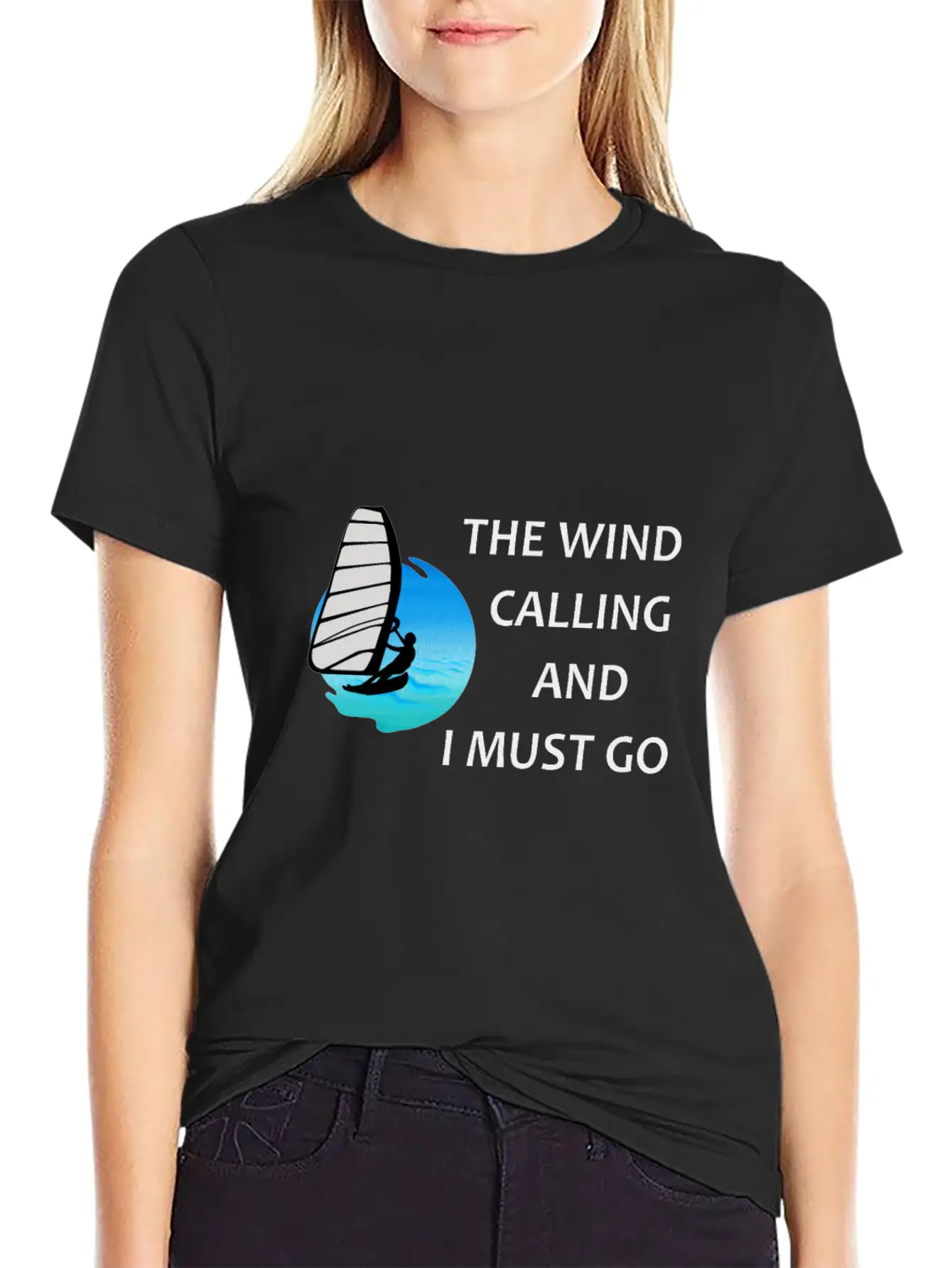 Windsurfer Windsurfing Ocean Summer Gift Breathable Graphic T-Shirt – Perfect For Casual Days