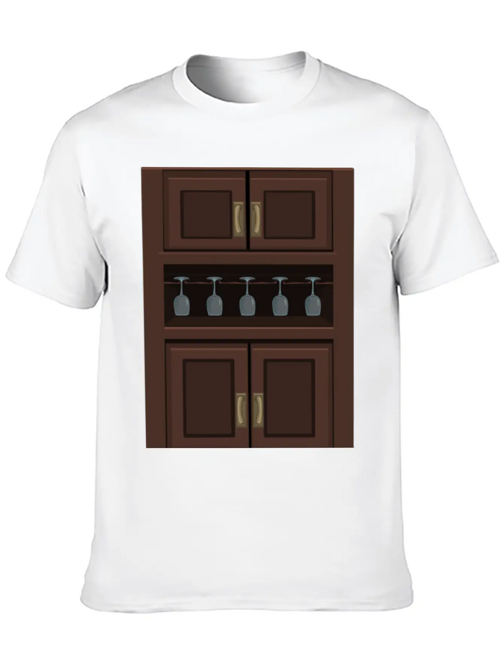 Wine Cabinet From Glitch Relaxed Everyday Tee – Lightweight And Durable Cotton